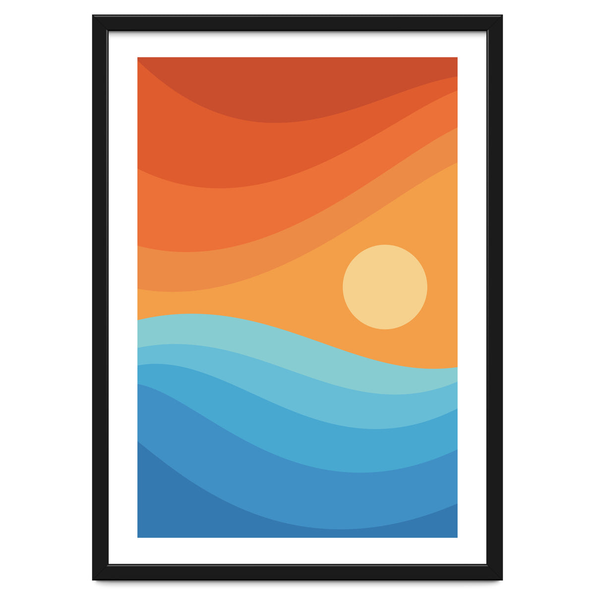 Colorful abstract landscape