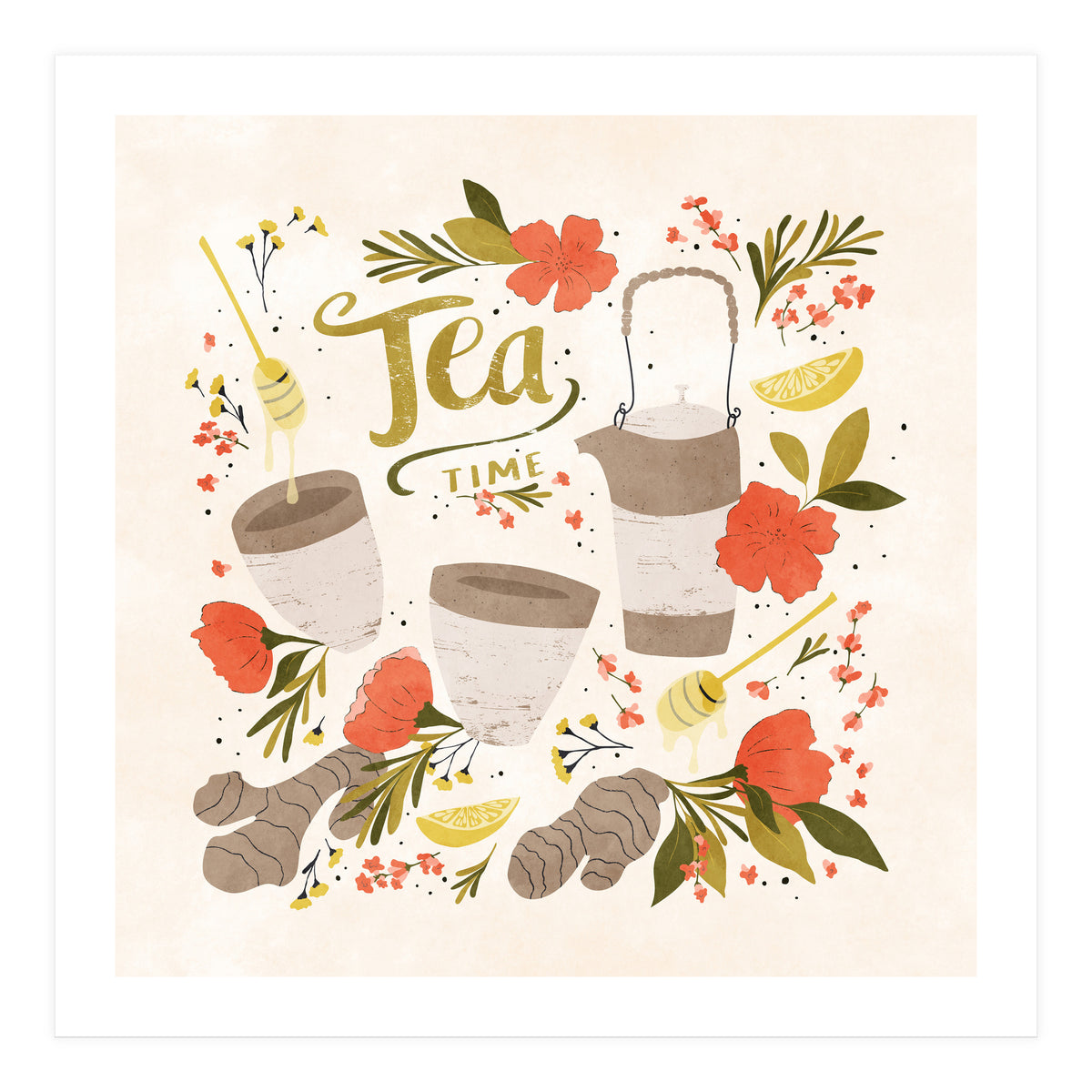 Ginger Lavender Tea (Print Only)