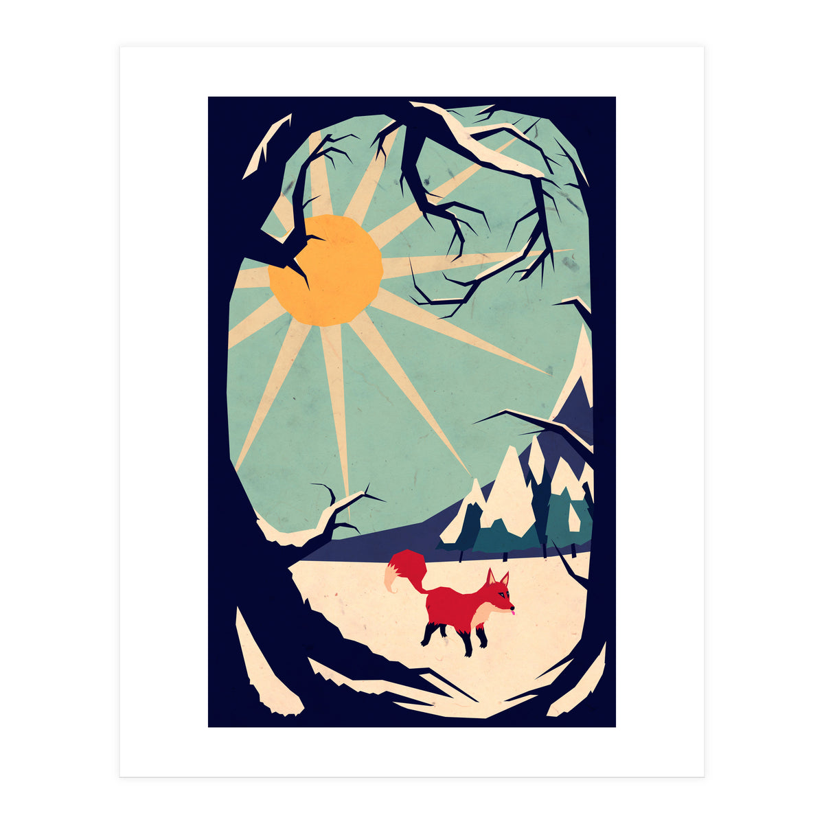 Fox Roaming Around II (Print Only)