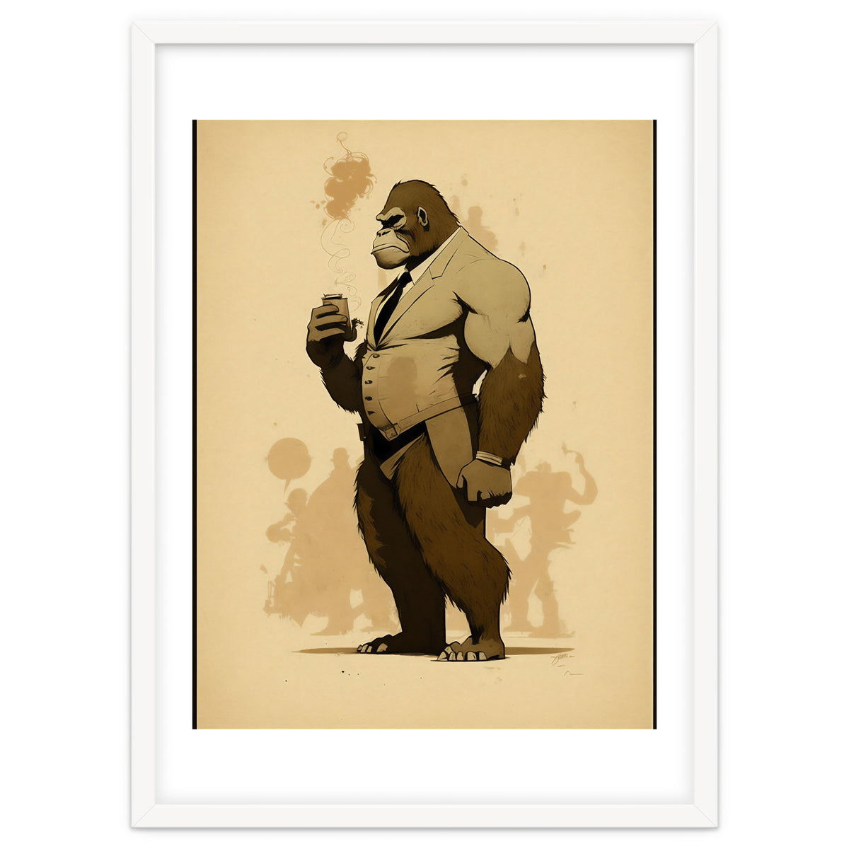 Gorilla Comic Fashion Sketch