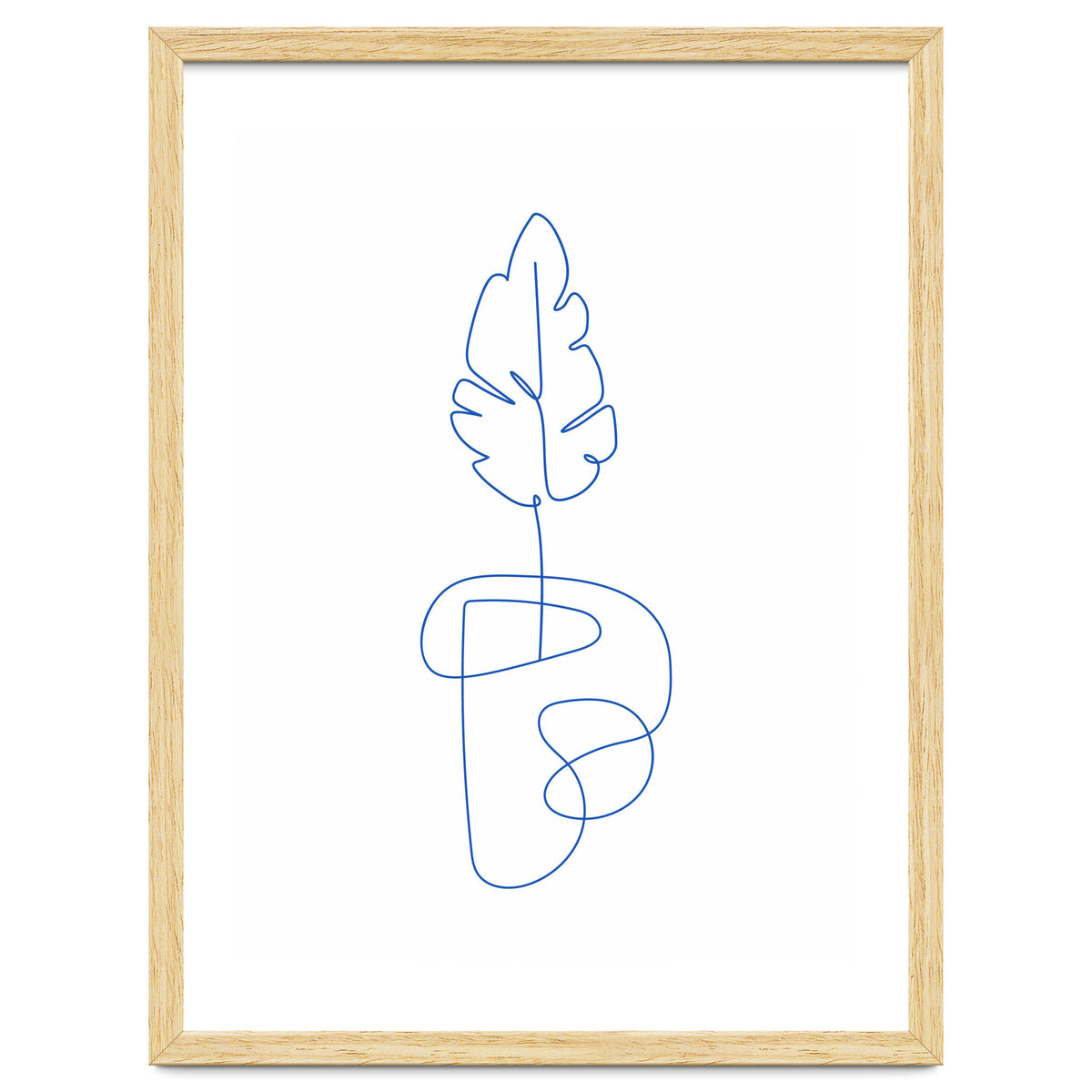 One Line Art Botanical