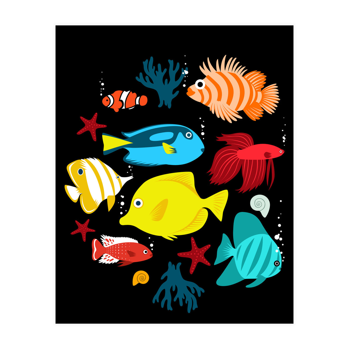 Tropical Fish (Print Only)