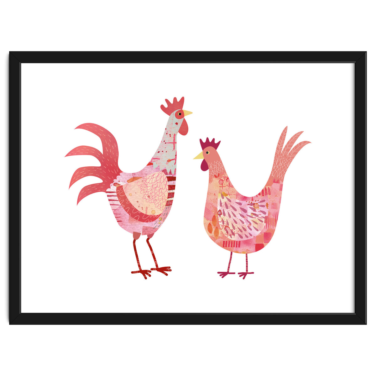 Hen And Cockerel