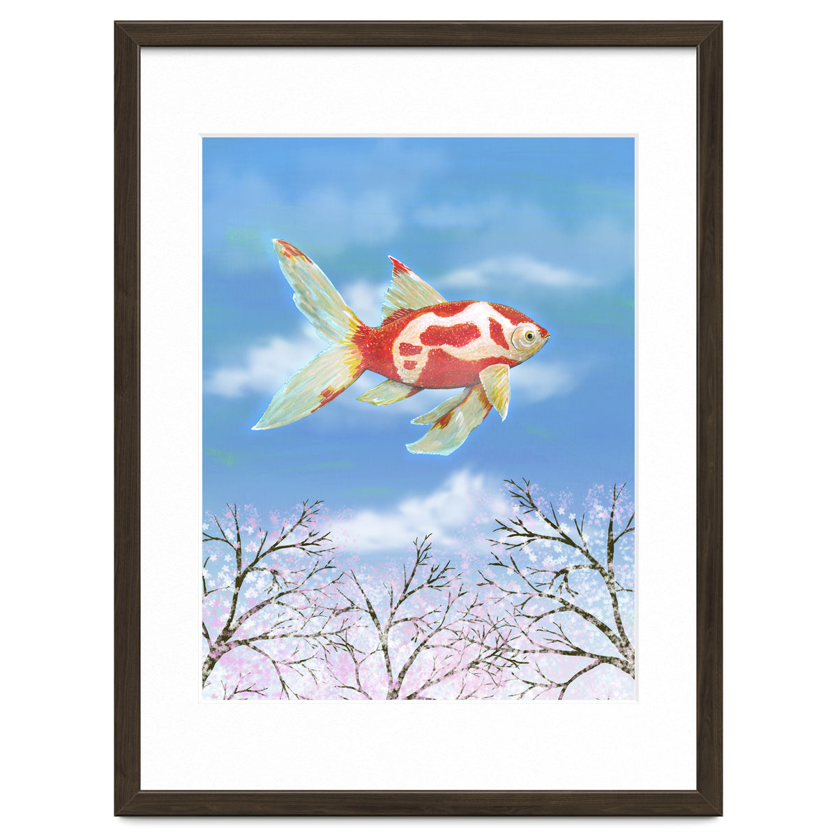Flying goldfish