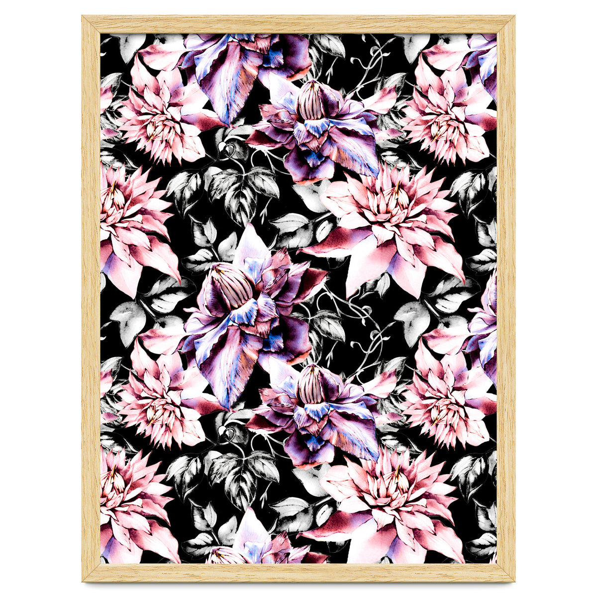 Pink bloom in the dark