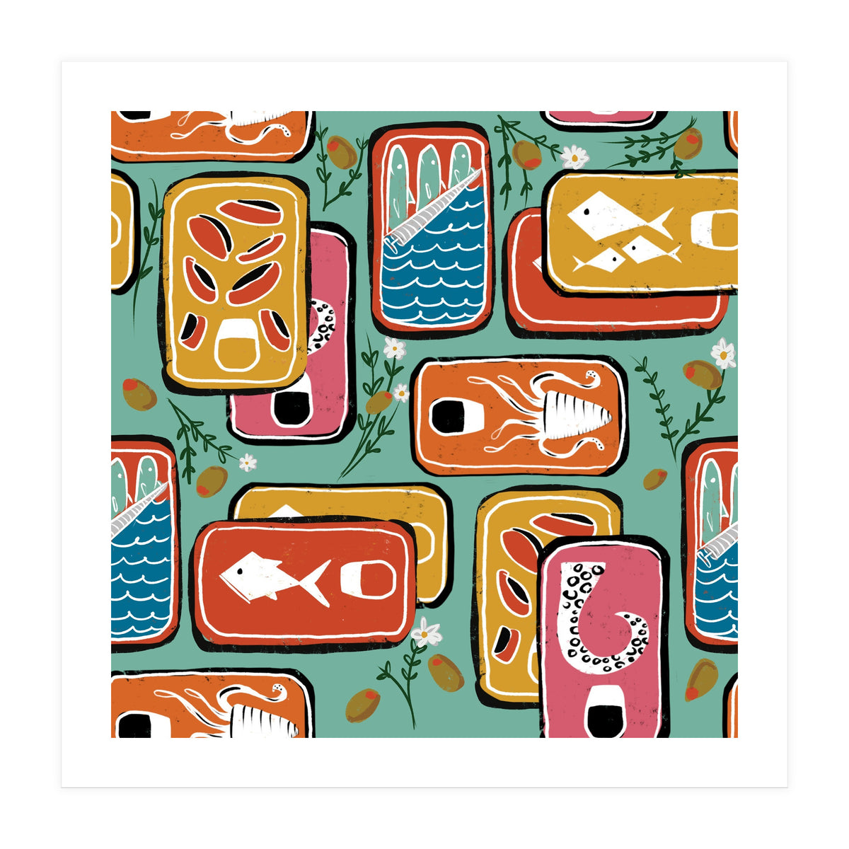 Canned Goods Blue Cadet (Print Only)