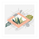 Abstract geometrical and botanical shapes I (Print Only) thumbnail