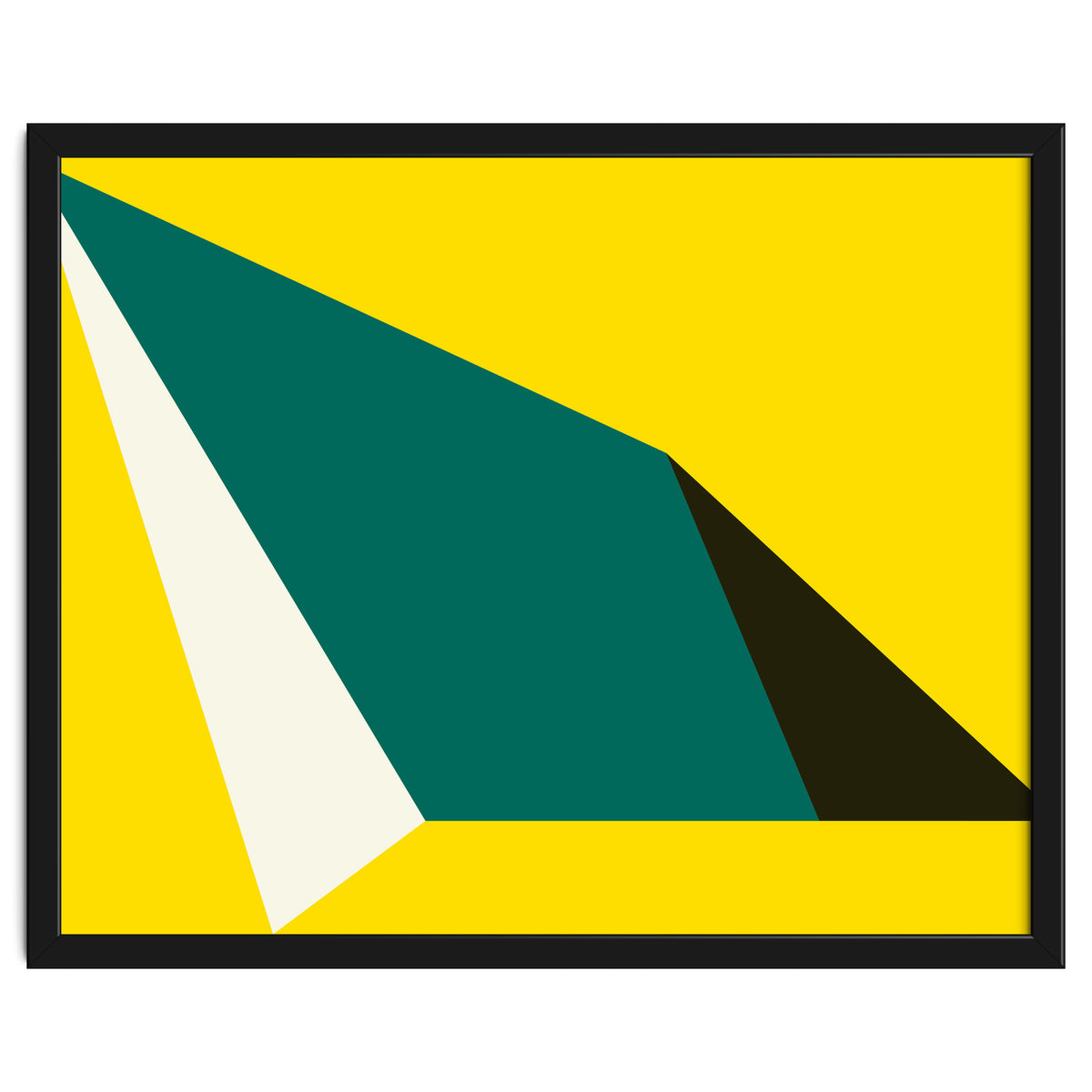 Geometric Shapes No. 74 - yellow, green & black