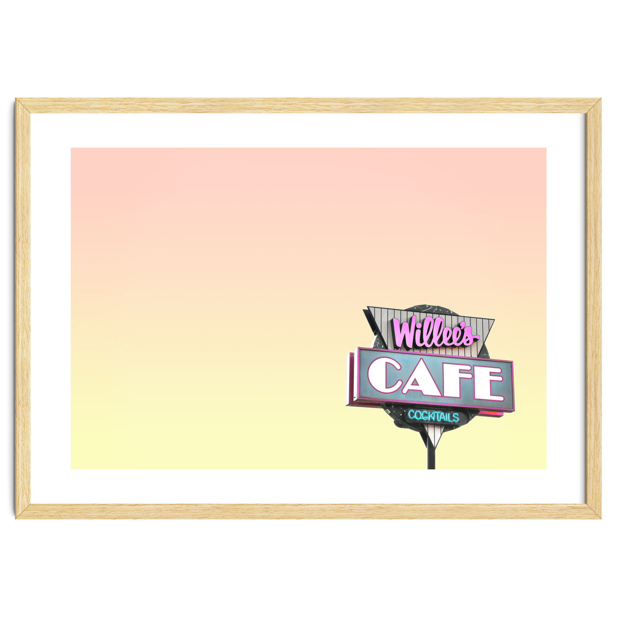 Willees Cafe and Cocktails Neon Sign