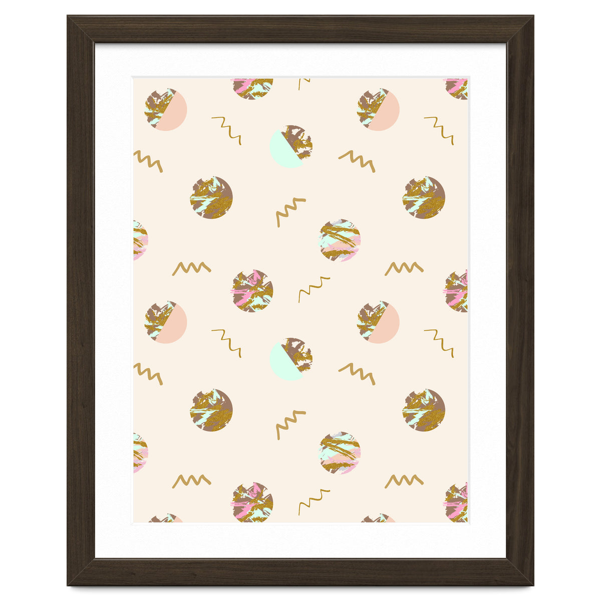 Abstract geometric vector painting