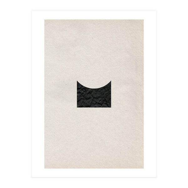 Cut black shape on grey (Print Only)