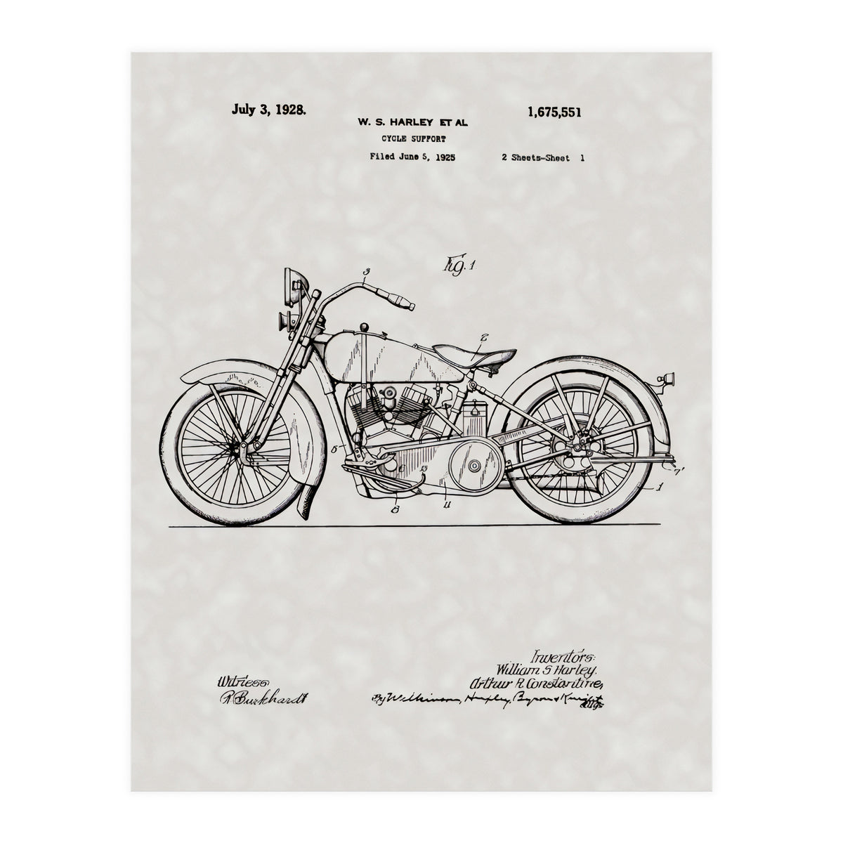 Harley Patent (Print Only)