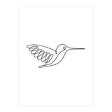 One Line Art Hummingbird (Print Only) thumbnail