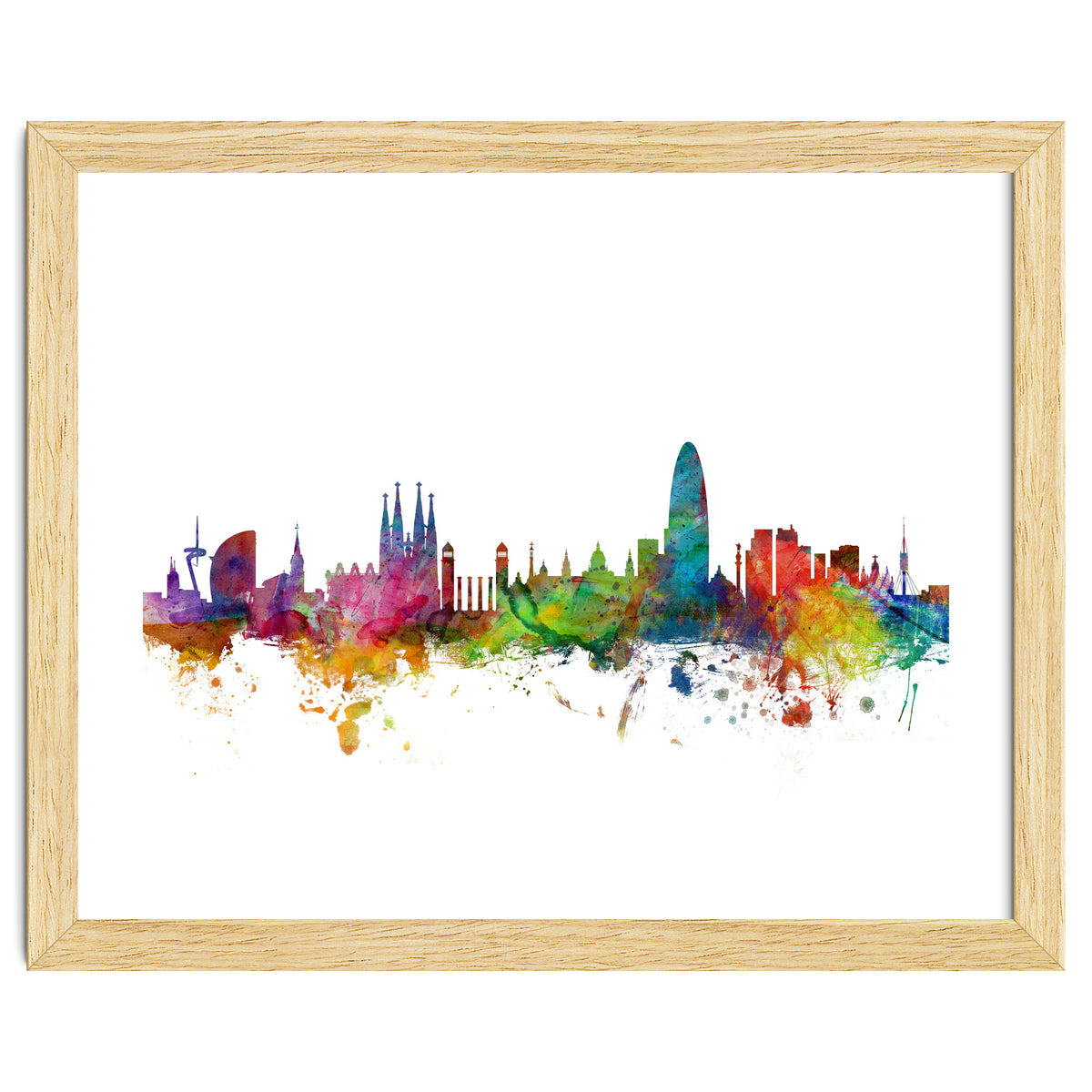 Barcelona Spain Skyline