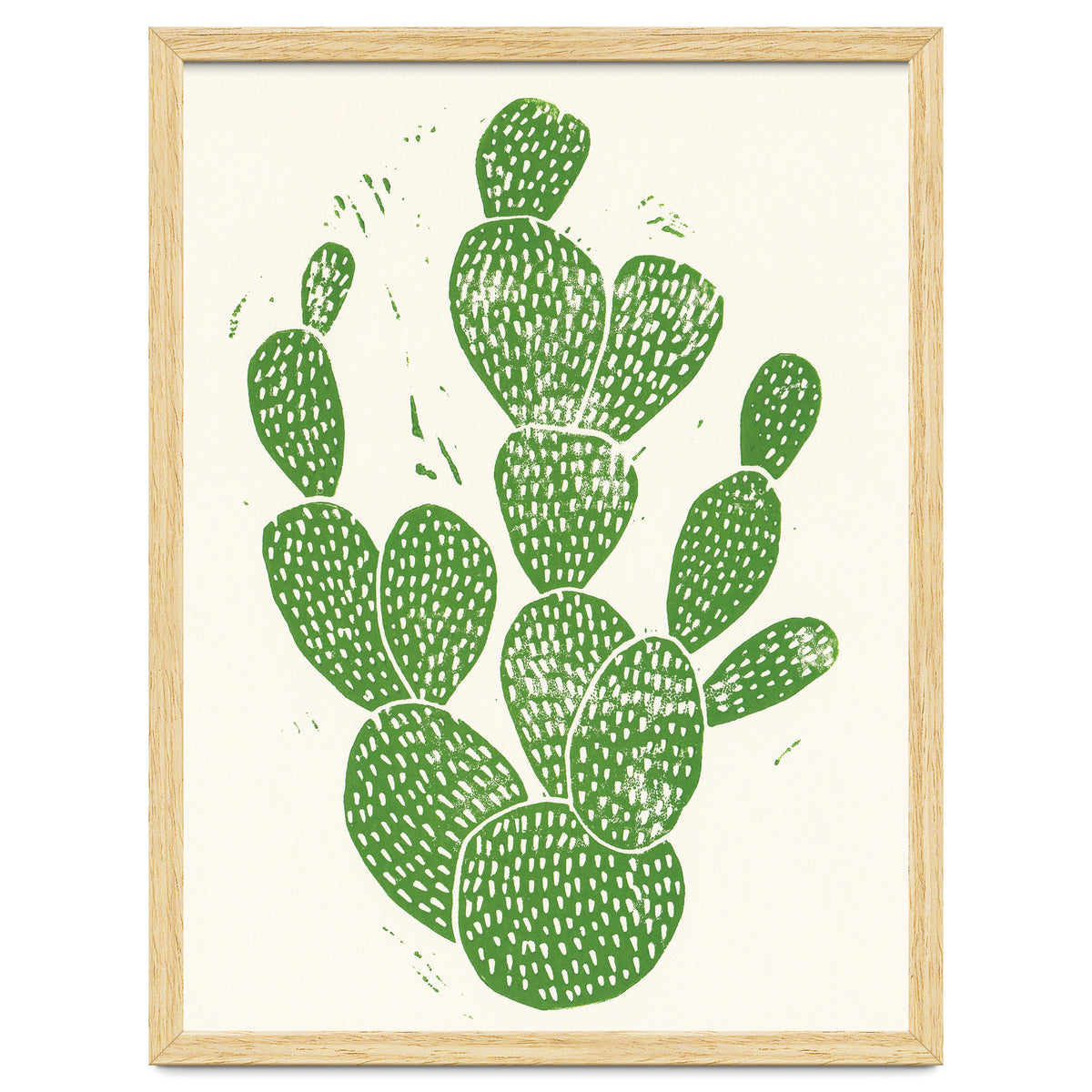 Linocut Cacti #1