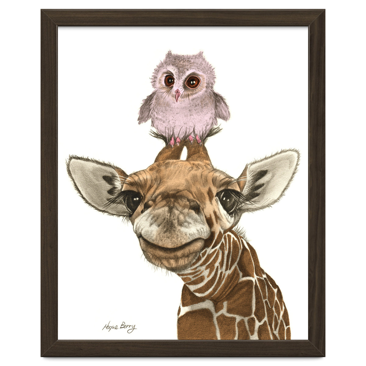 Giraffe and Owl