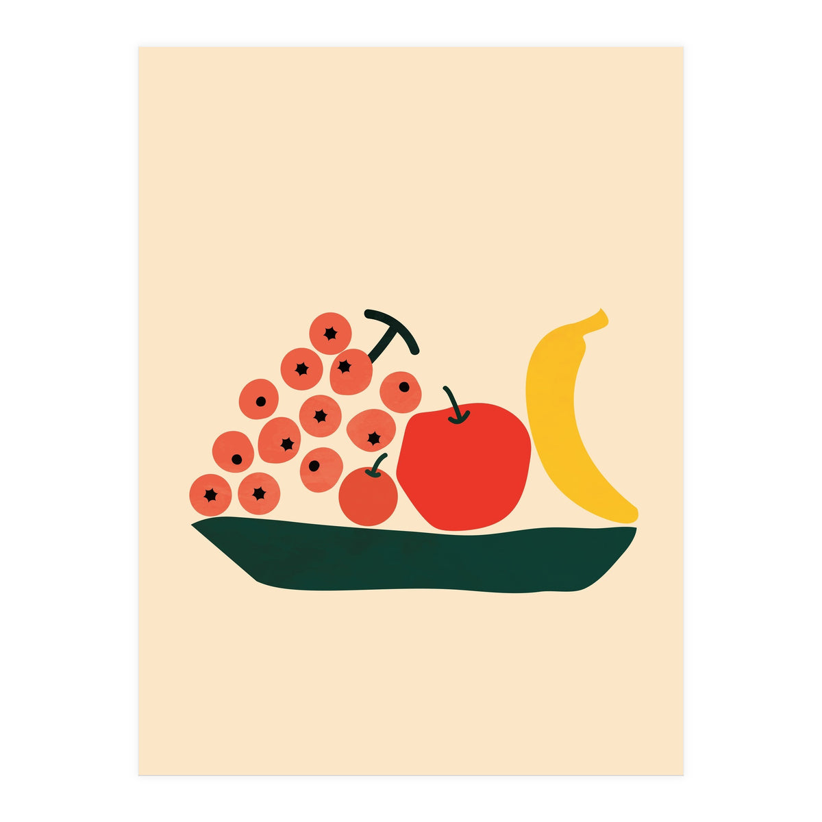Abstract Modern Fruit (Print Only)