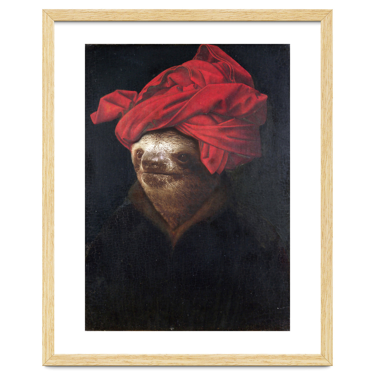 Sloth With Red Turban