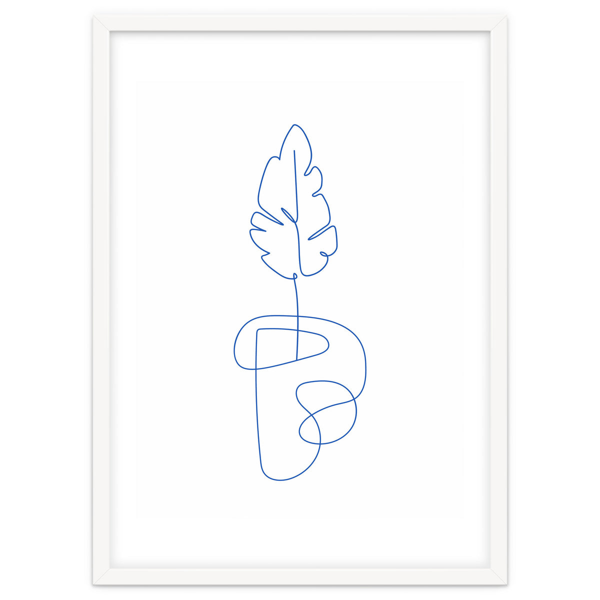 One Line Art Botanical