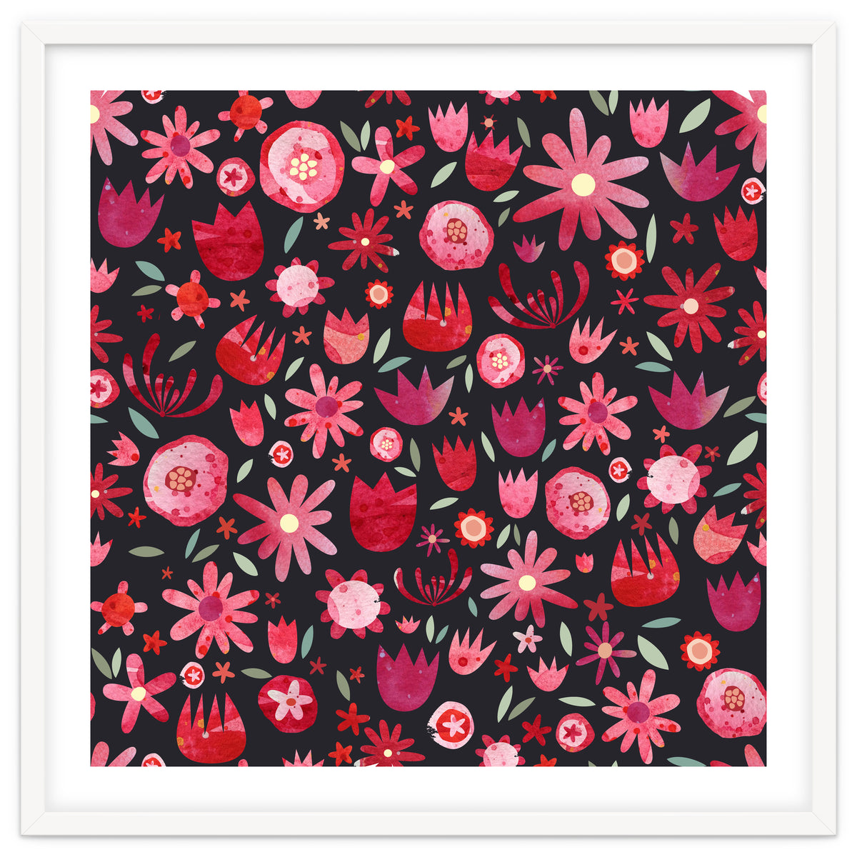 Summer Flower Circle Dark