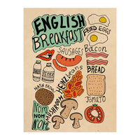 English Breakfast food recipe (Print Only)