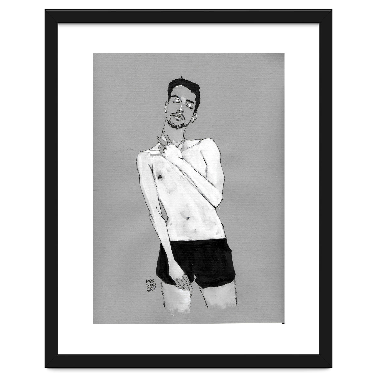 Untitled #42 - Man in black shorts