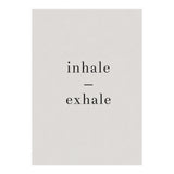 Inhale Exhale Grey Yoga (Print Only) thumbnail