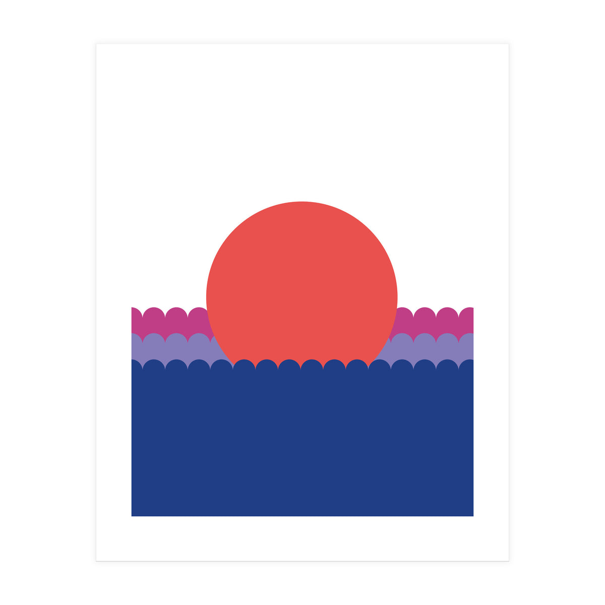 Sunset1 Rgb  White (Print Only)