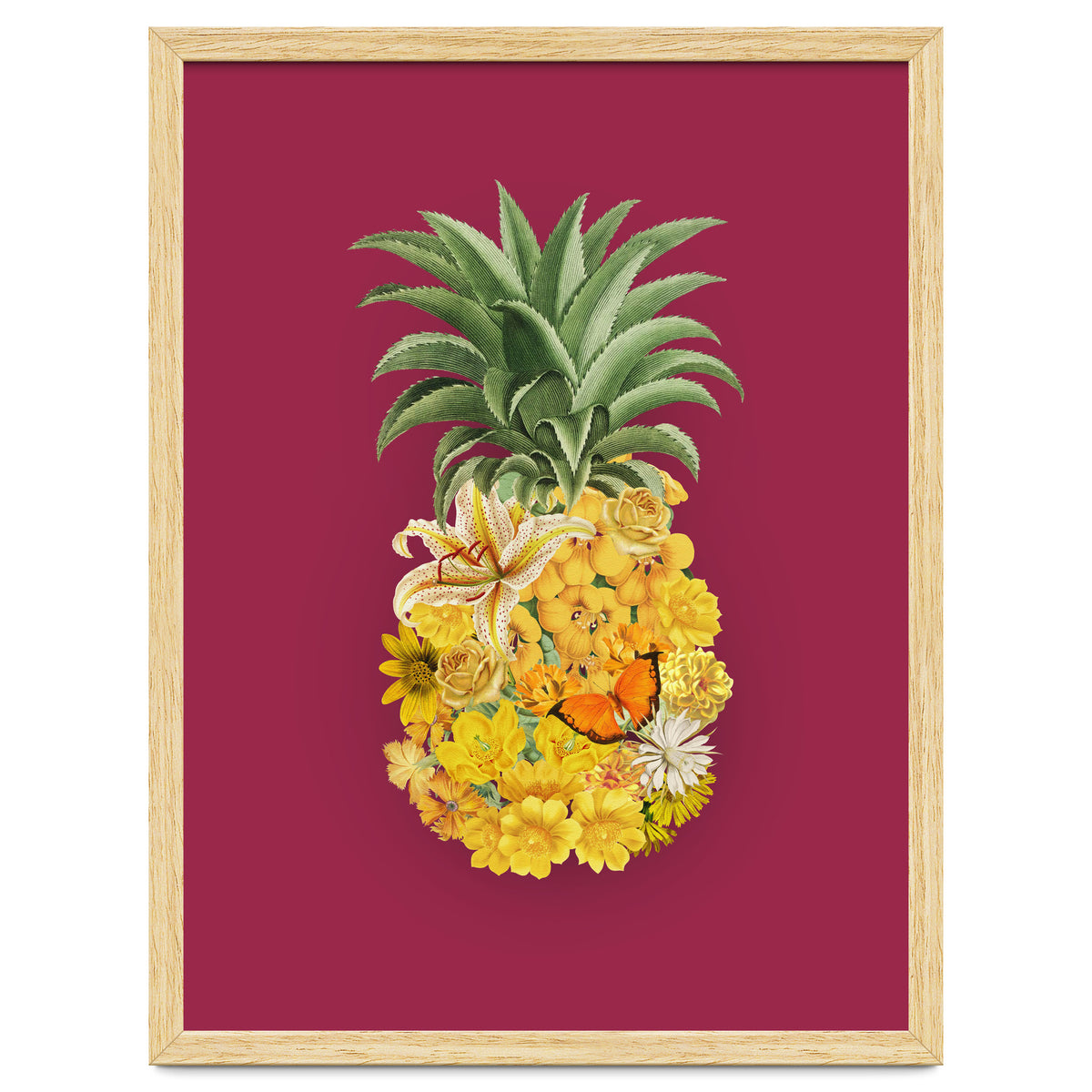 Pineapple Floral Pink