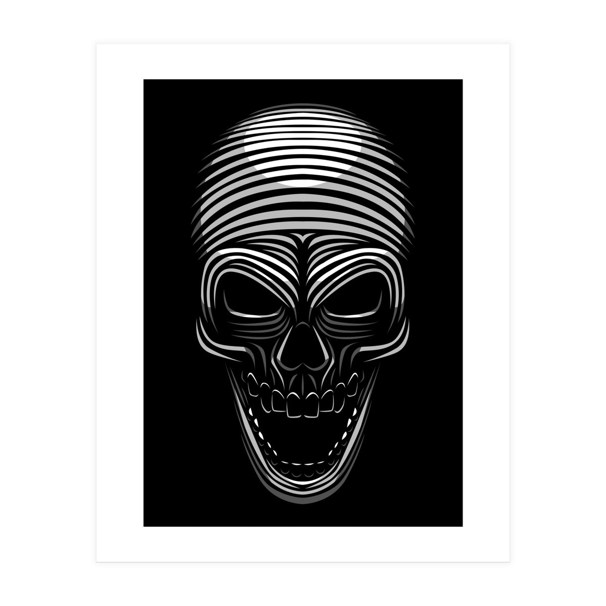 Lines Skull (Print Only)