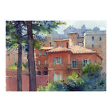 Sunny city landscape. Watercolor (Print Only) thumbnail