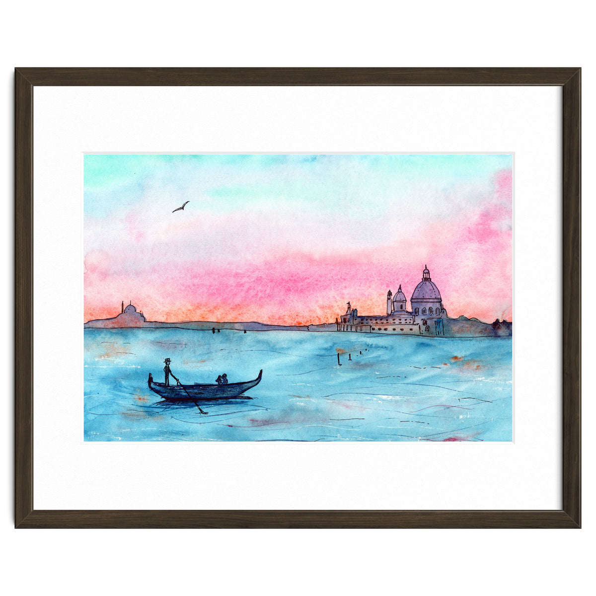 Sunset in Venice || watercolor
