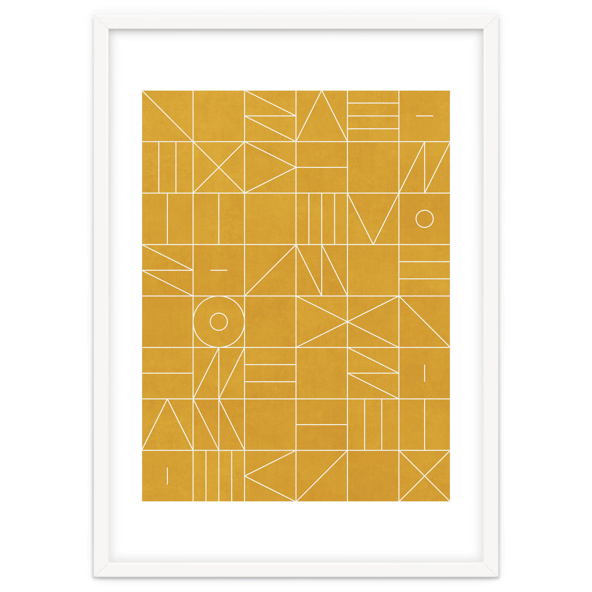 My Favorite Geometric Patterns No.4 - Mustard Yellow