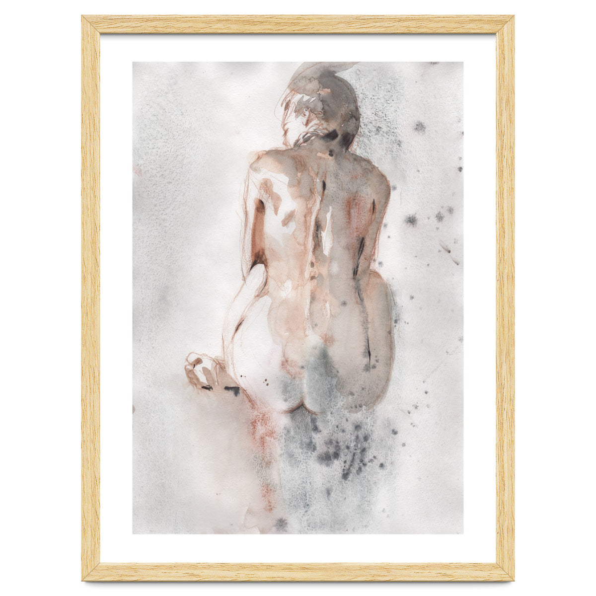 Naked girl from the back