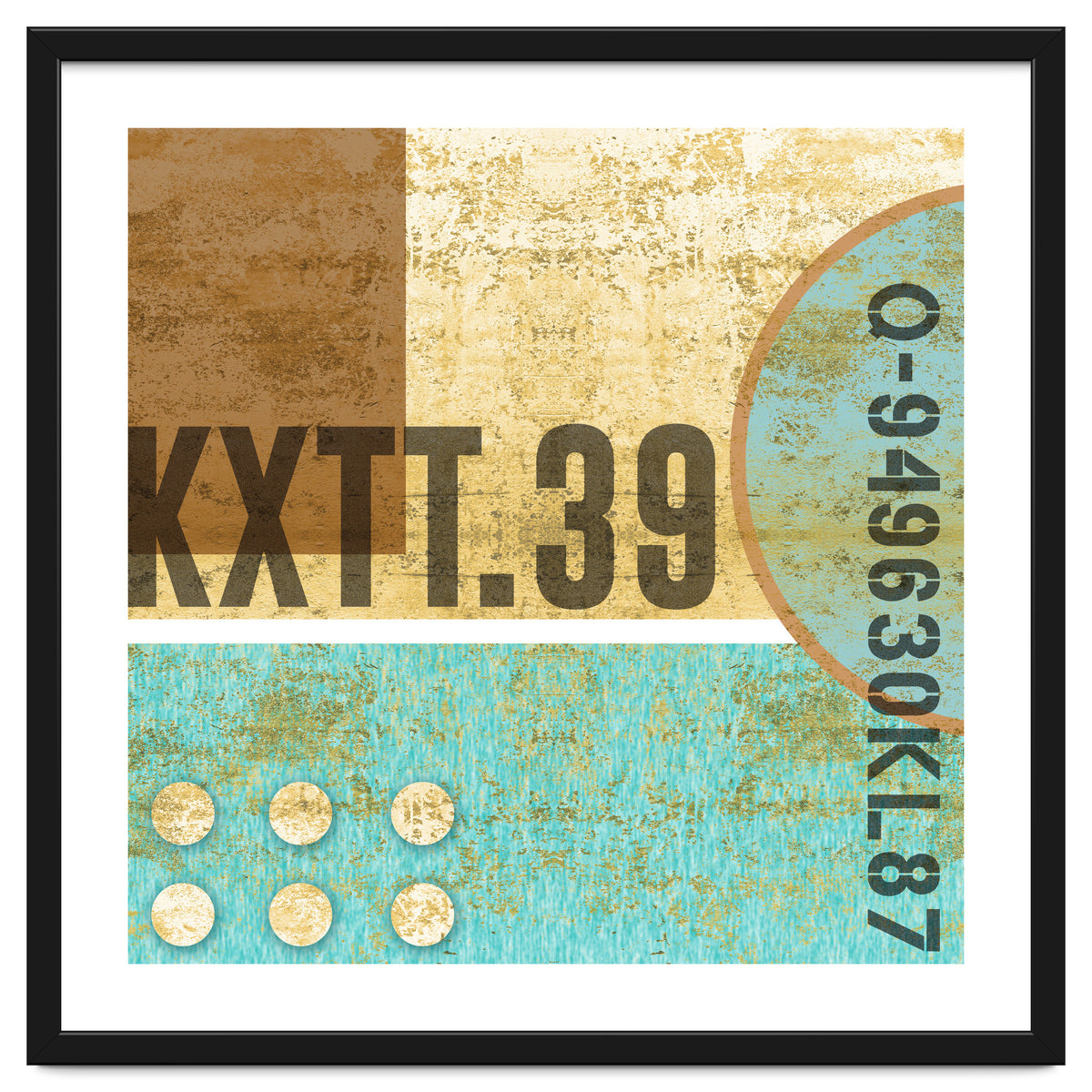 Abstract Industrial Sand And Blue