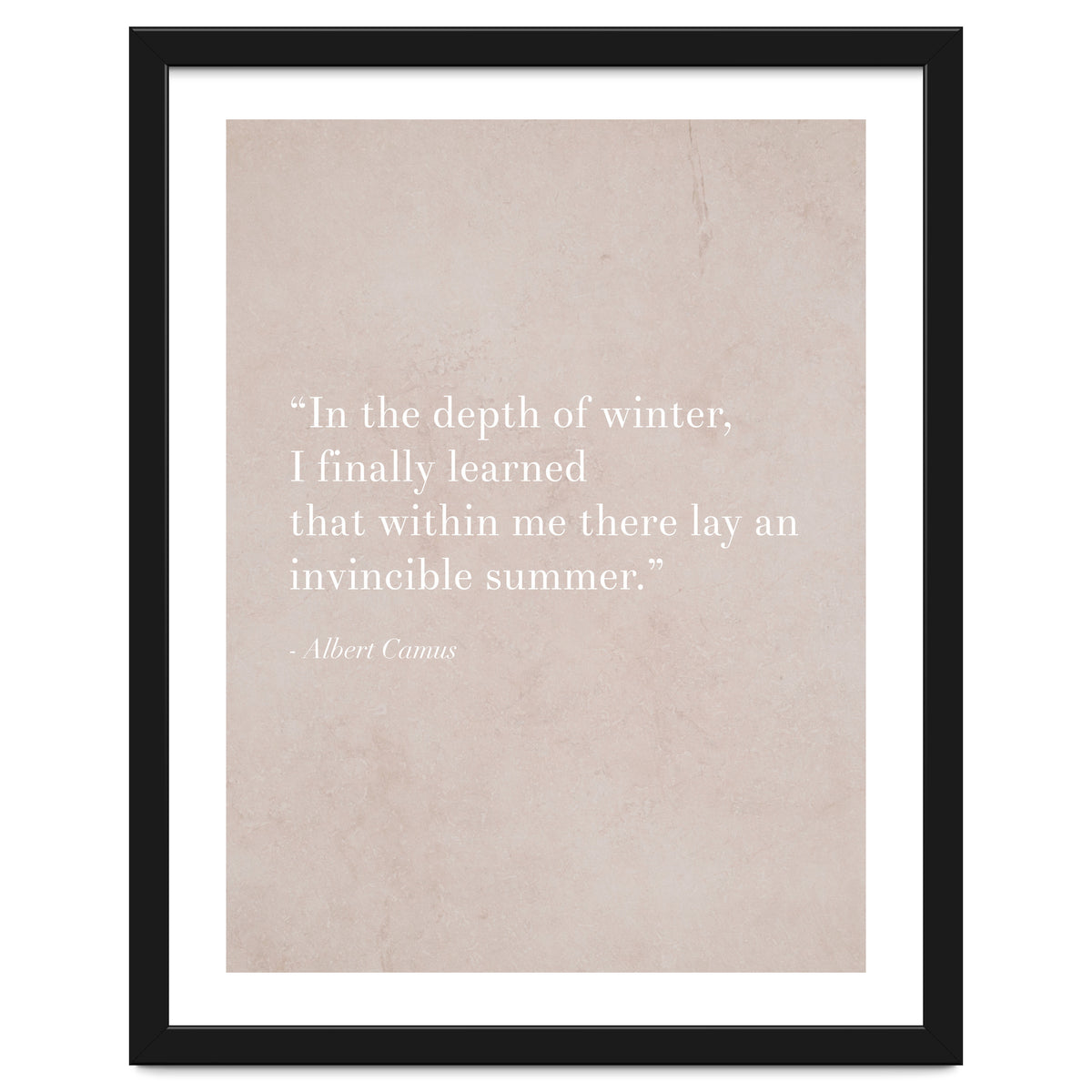 An Invincible Summer By Camus