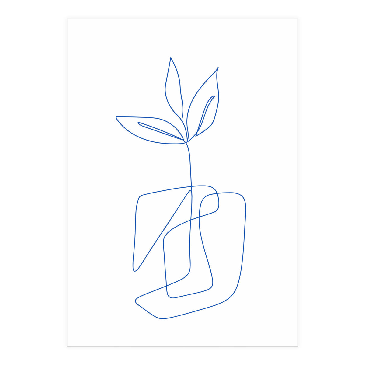 One Line Art Botanical II (Print Only)