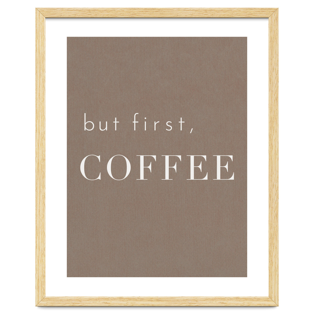 But First, Coffee Brown