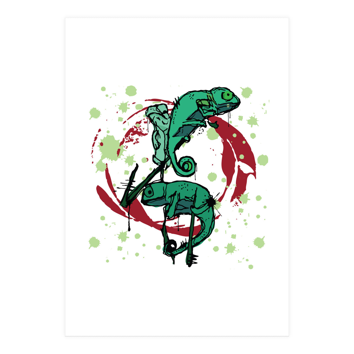 Lizards sketch (Print Only)