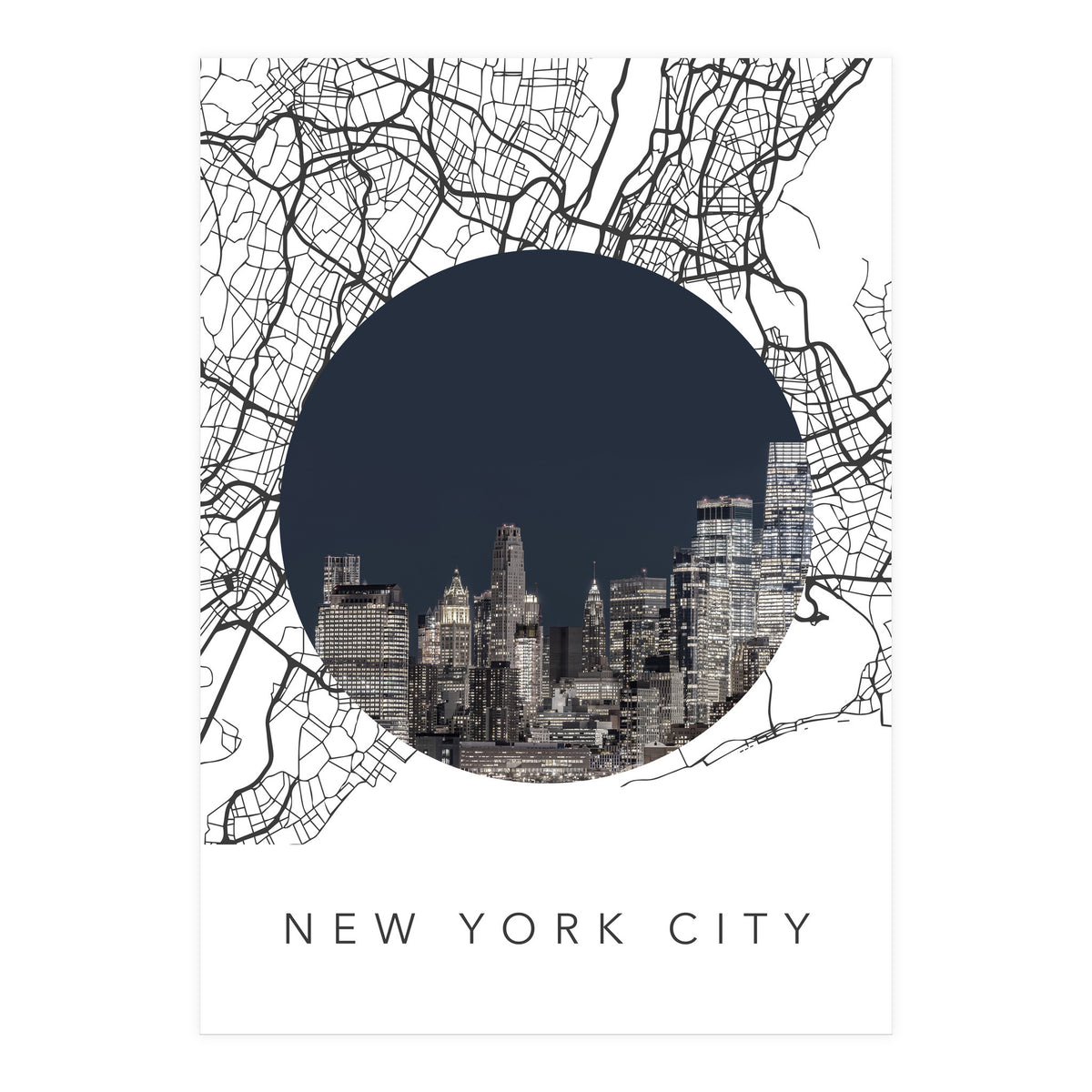 New York City Streets Collage (Print Only)