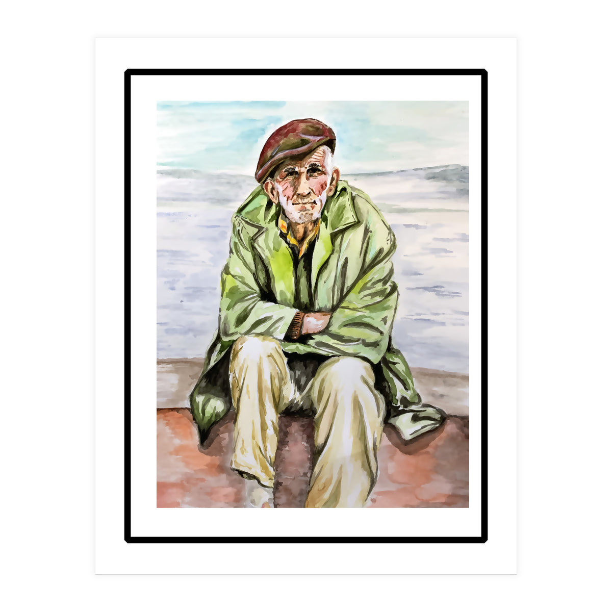 On the beach  (Print Only)