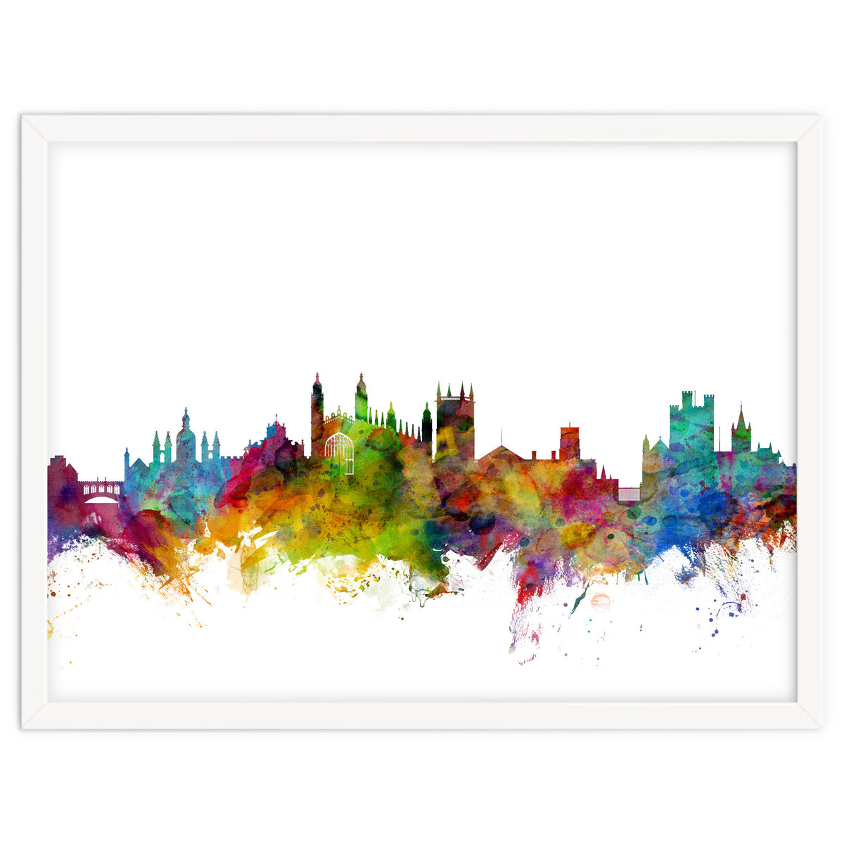 Cambridge England Skyline