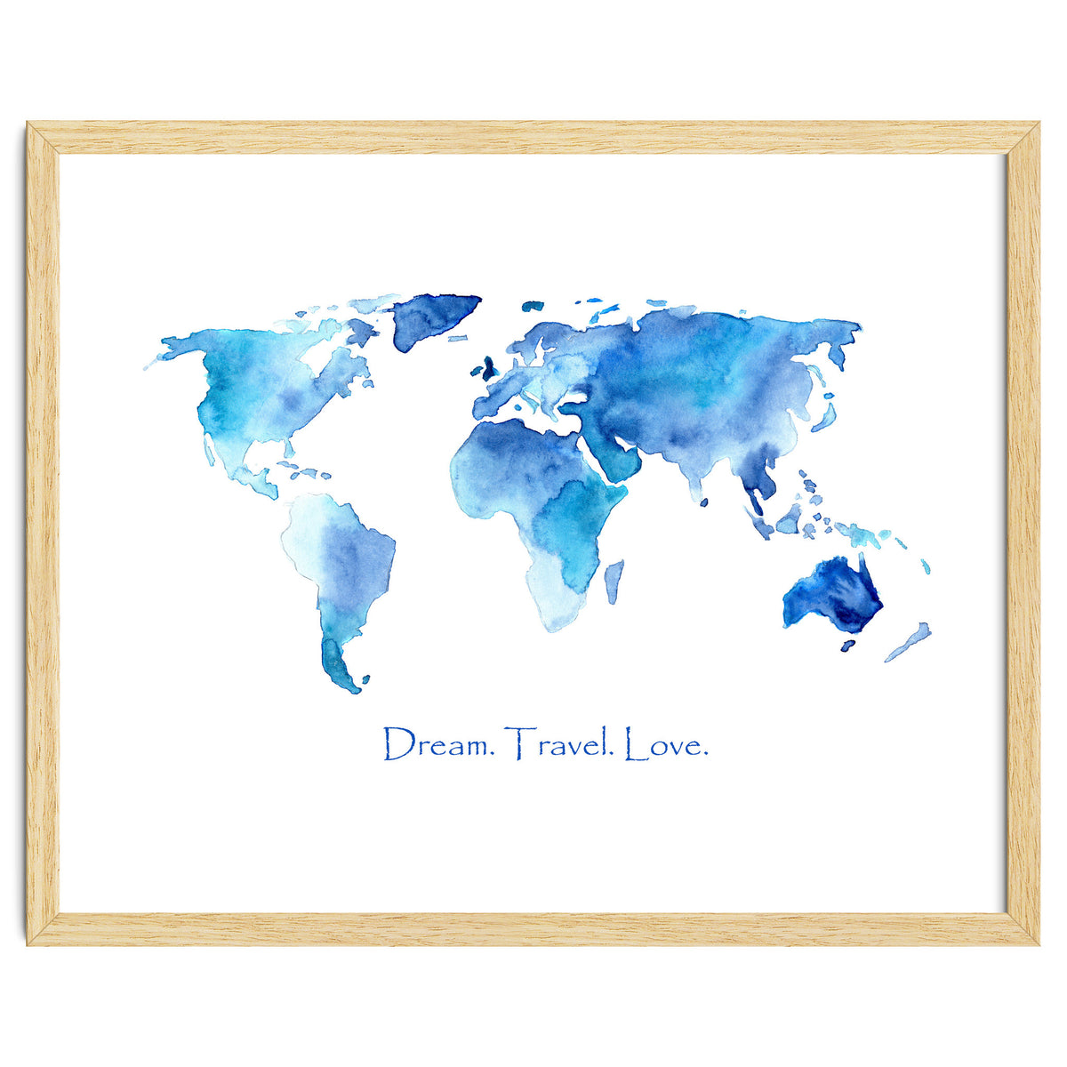 Dream. Travel. Love || watercolor