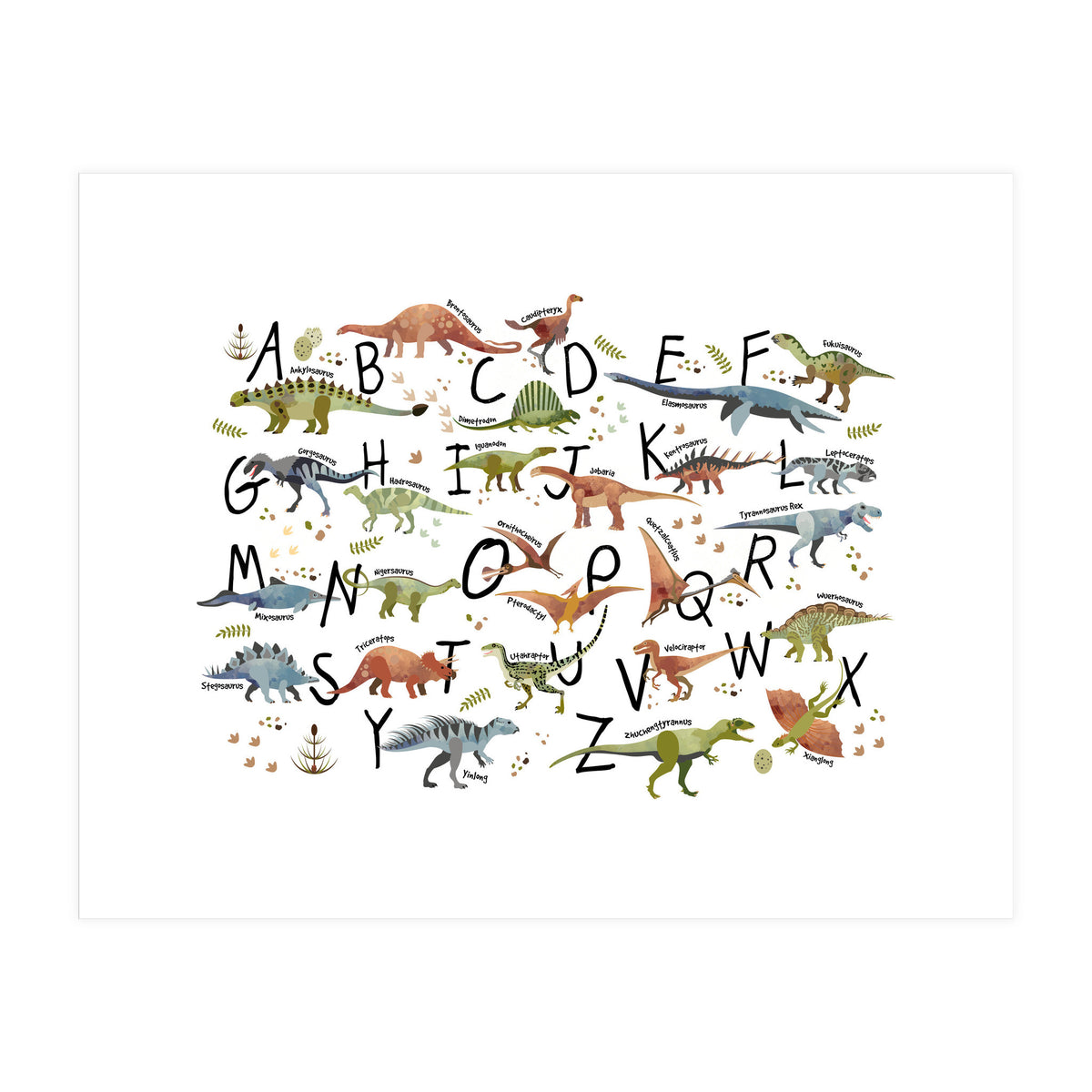Dinosaur Alphabet  (Print Only)