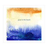 Gone to the beach || watercolor (Print Only) thumbnail