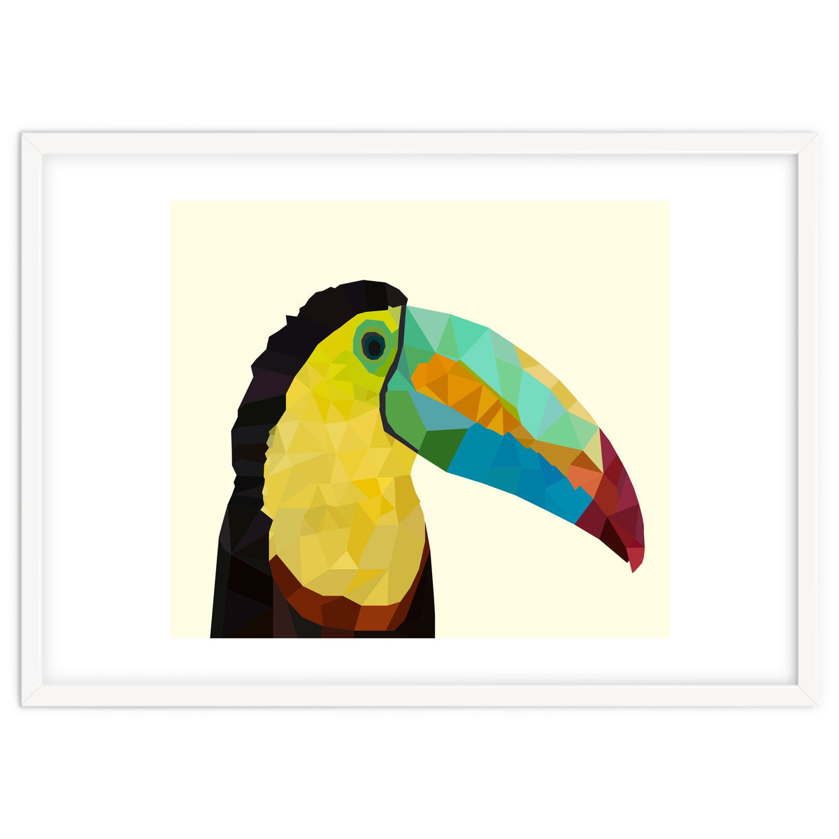 Toucan Bird Low Poly Art