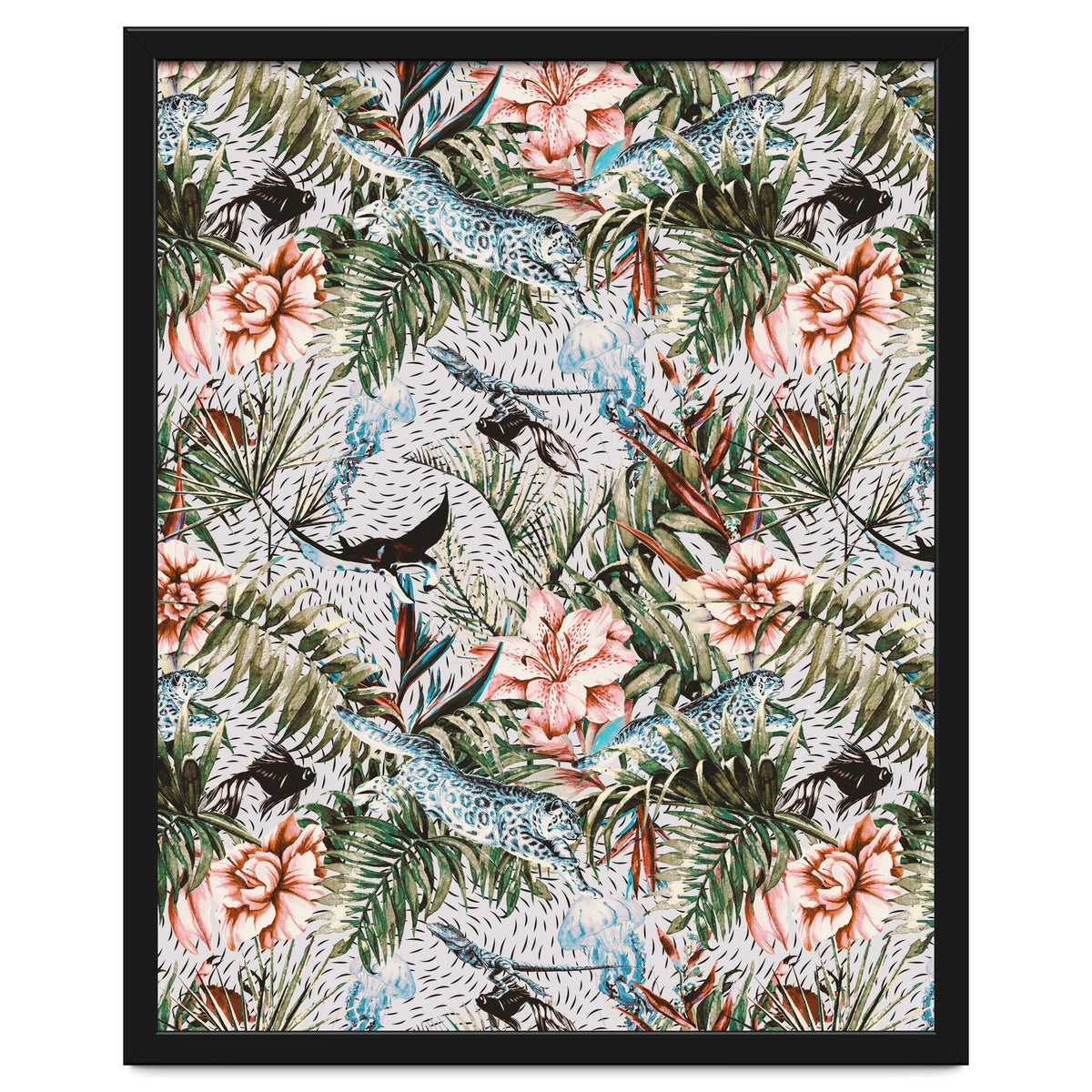 Paradisiacal flora and fauna