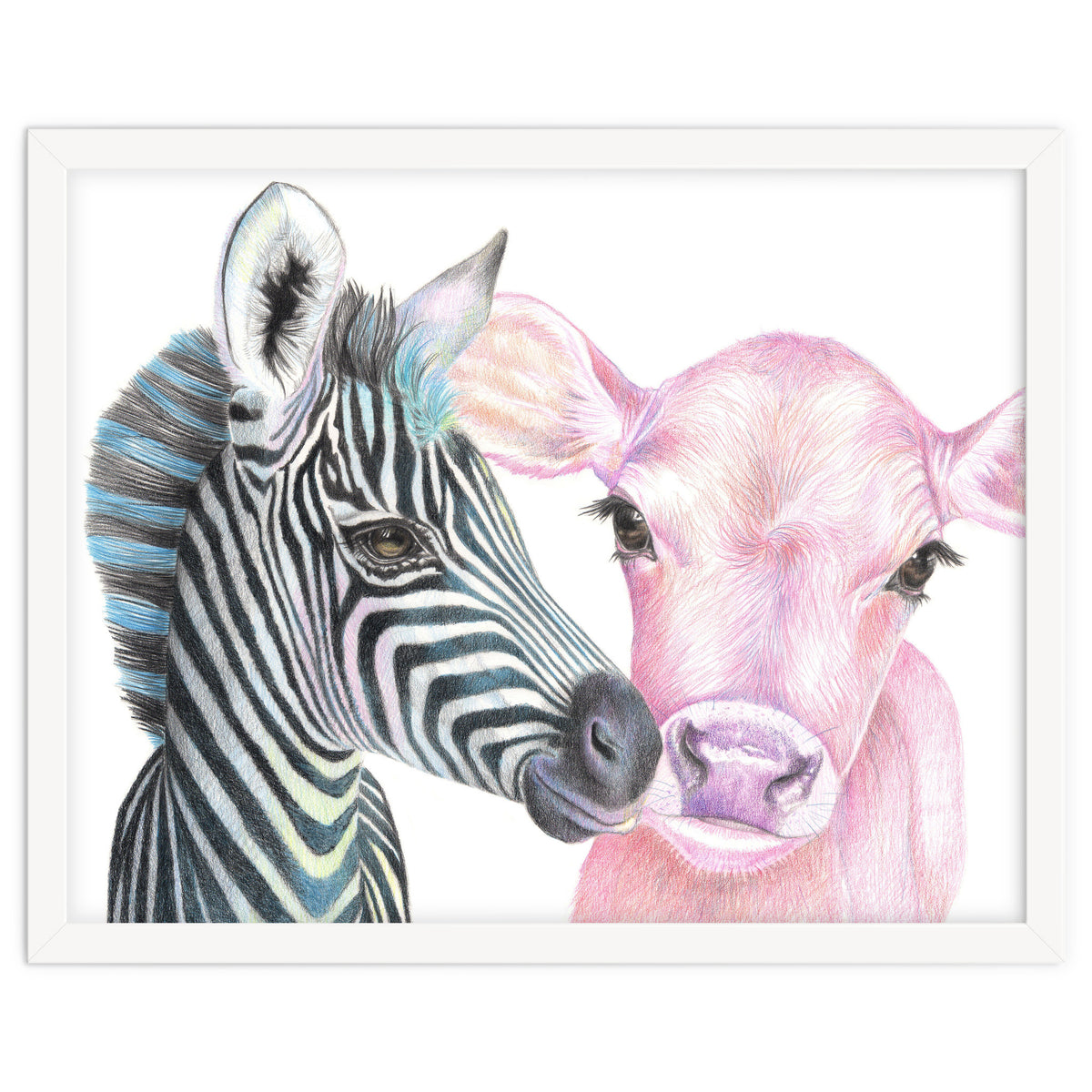 Zebra and Cow