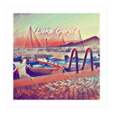 Boats On Lake Garda (Print Only) thumbnail
