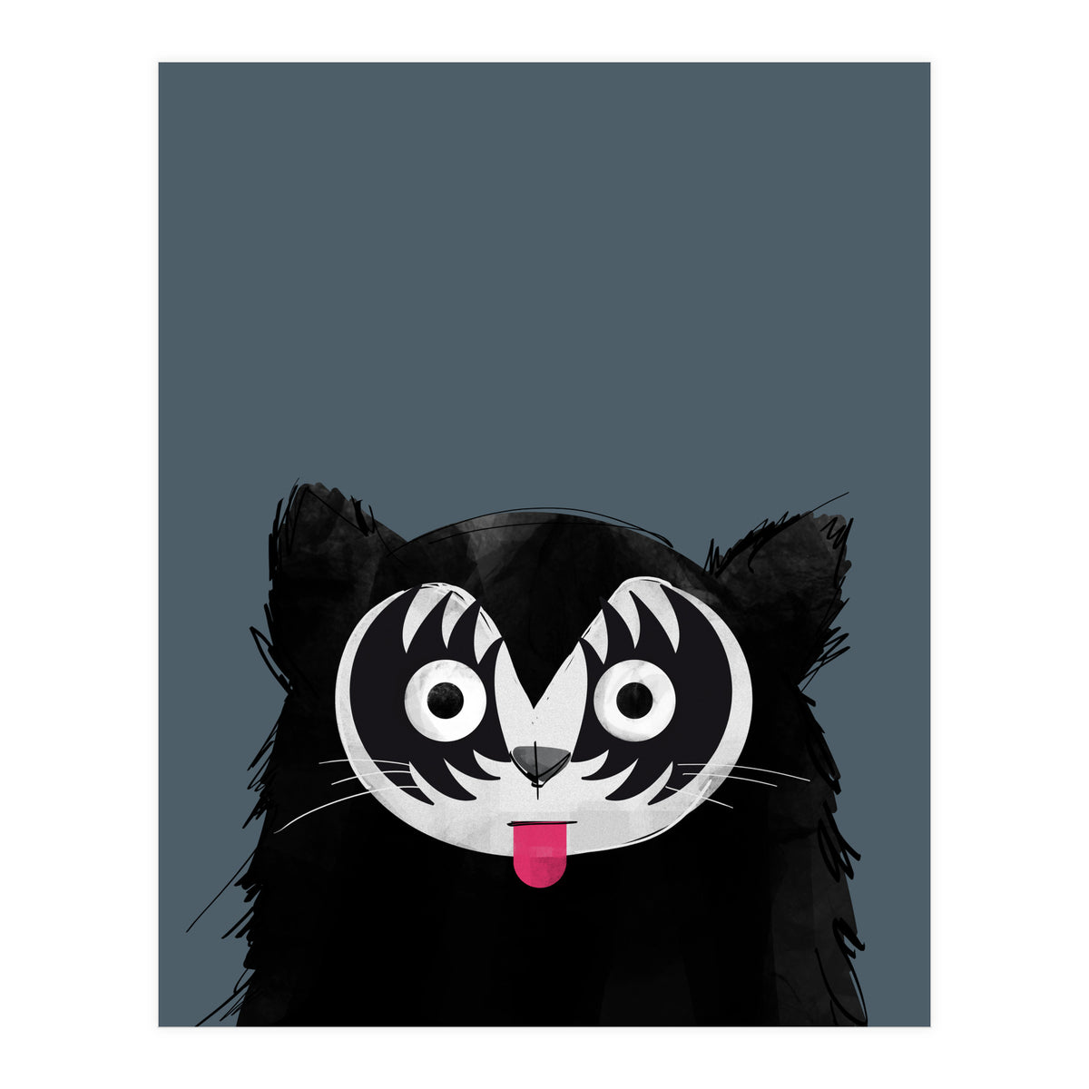 Doozal Cat Kiss (Print Only)